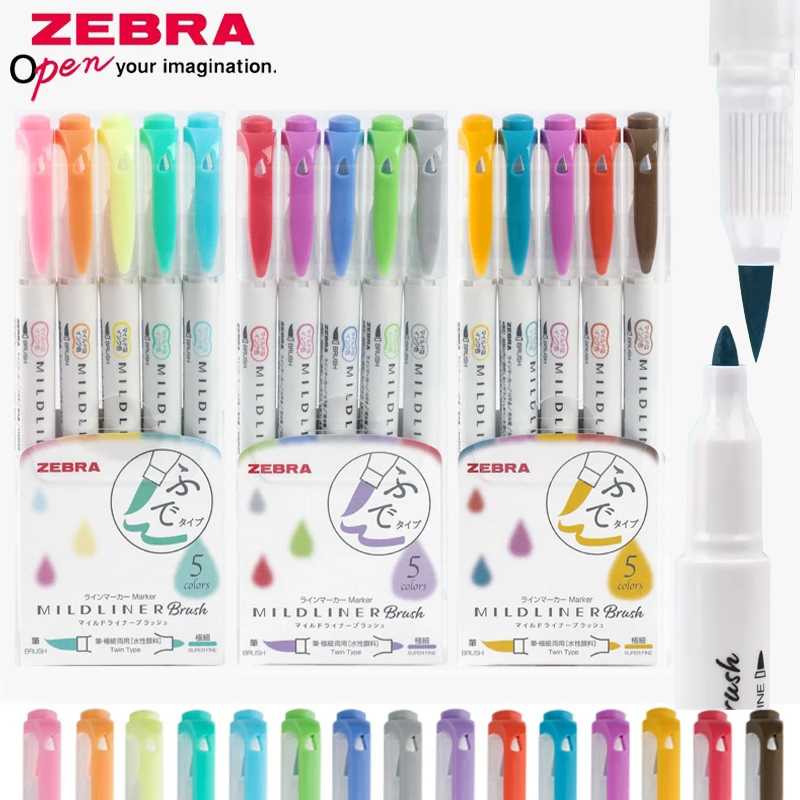 Zebra Pen Mildliner - ZEBRA Mildliner evidenziatori Set di penne