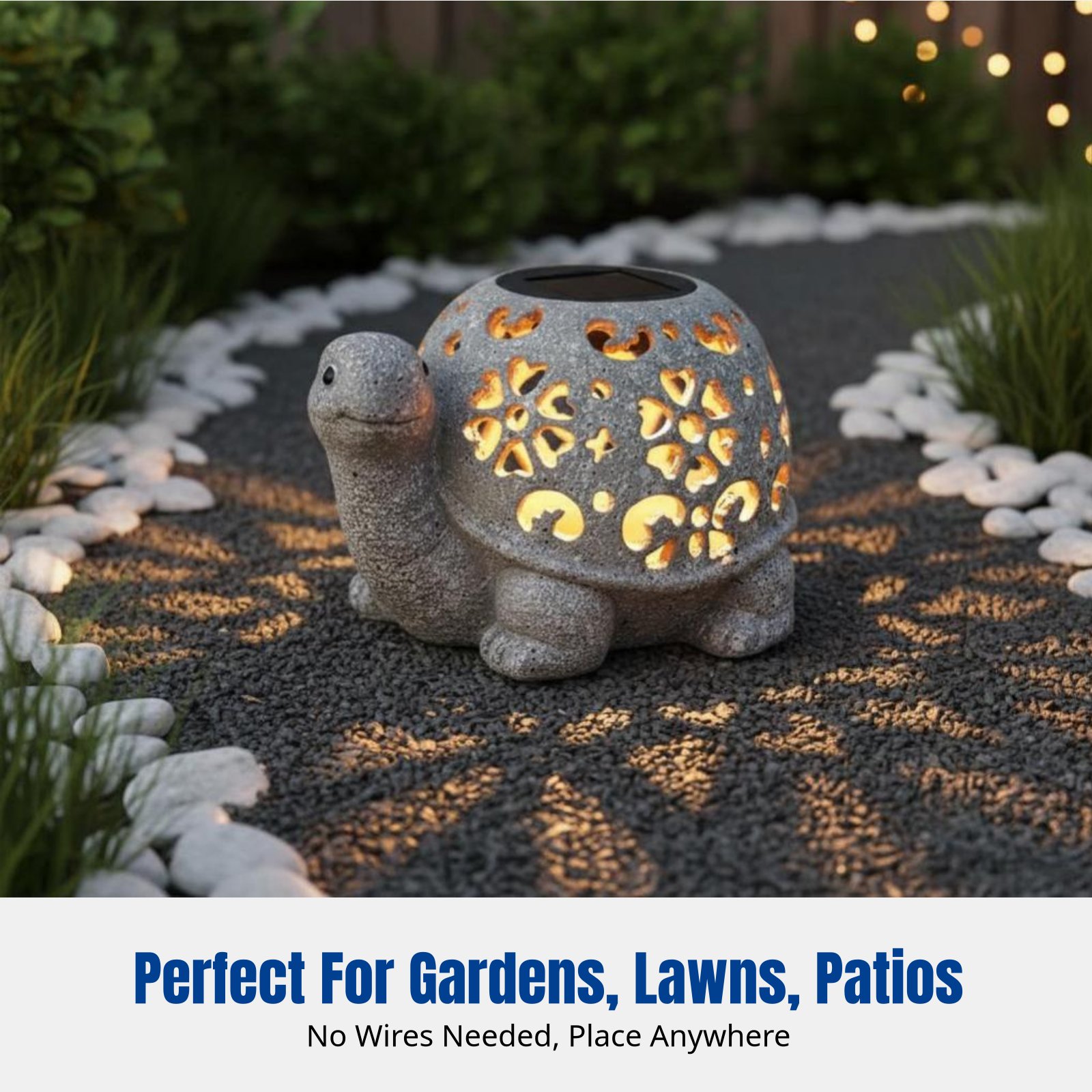 Resin Crafts - Decorazione da Giardino, Ornamento Solare a