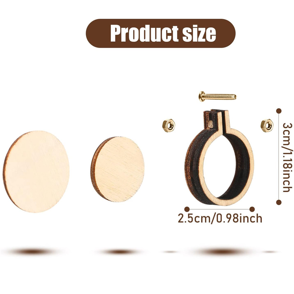 10 pz/set Mini Legno Da Ricamo - Wood Ring Blank recensione e prezzo