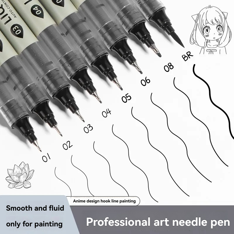 Set di 12 Penne Fineliner Nere - Copic Marker Sketch recensione e prezzo